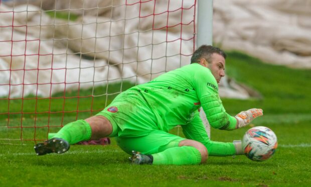 Blair Carswell saved two Brechin City penalties in the shoot-out. Image: JasperImage