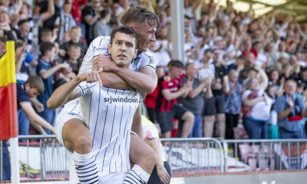 Nikolay Todorov scored a number of important goals for Dunfermline. Image: Craig Brown.