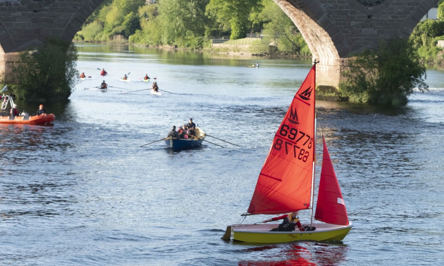 Between the Bridges event on the Tay in Perth.  