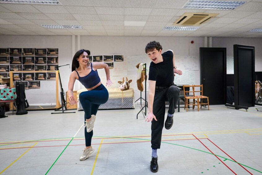 Blythe Jandoo and Robbie Scott rehearse for the musical 'Gypsy', part of what's on Pitlochry Festival Theatre's summer season 