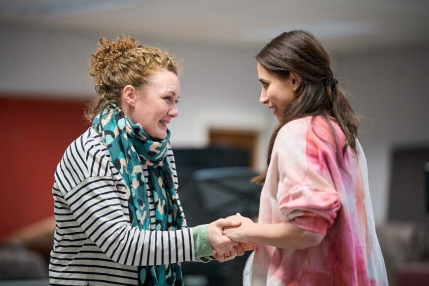 Kirsty Stuart and Nalini Chetty rehearse for 'A Streetcar Named Desire', part of what's on Pitlochry Festival Theatre's summer season 