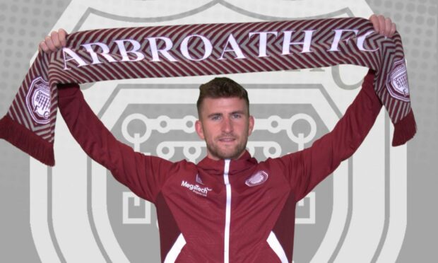 Craig Slater has signed for Arbroath. Image: Arbroath FC