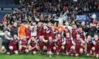 Cupar Hearts celebrate their triumph.