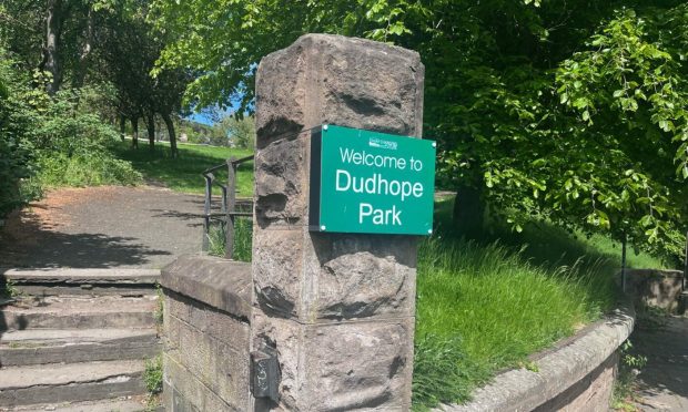 Dudhope Park play area is line for upgrades. Image: DC Thomson.