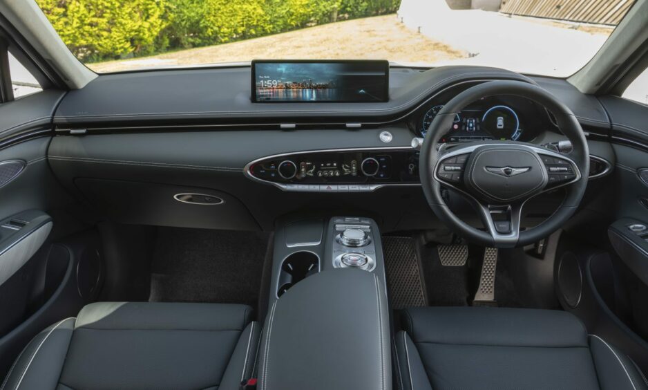 The Genesis GV70 has a luxurious interior.