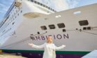 Ambition cruise ship's godmother Shirley Robertson. Image: Ambassador Cruise Line.