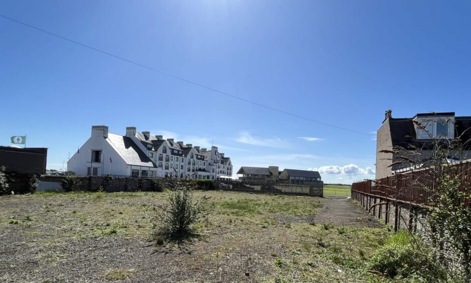 Old Links Hotel site in Carnoustie.