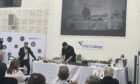 Students doing a demonstration at the Fife Adam Smith Food Festival.