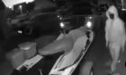 CCTV showing a masked man and a jet ski in Kirkcaldy