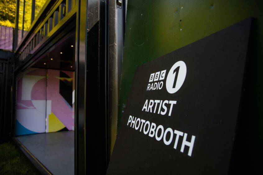 Radio 1's artist photobooth at Big Weekend Dundee.