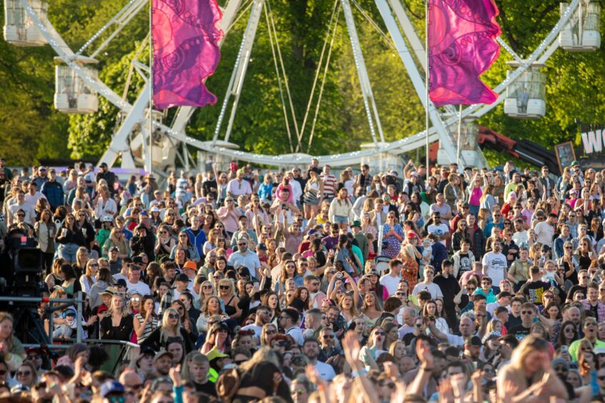 The audience on day two of the Big Weekend. Image: Kim Cessford / DC Thomson