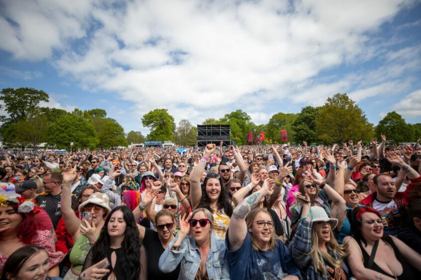 A massive crowd at Camperdown Park for Big Weekend's final day.