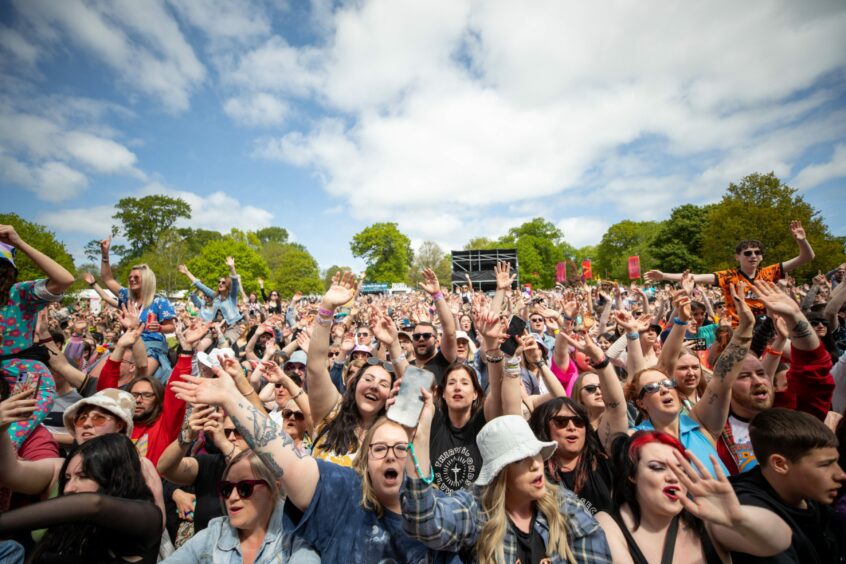 The crowd at Camperdown Park on day three of Radio 1's Big Weekend.