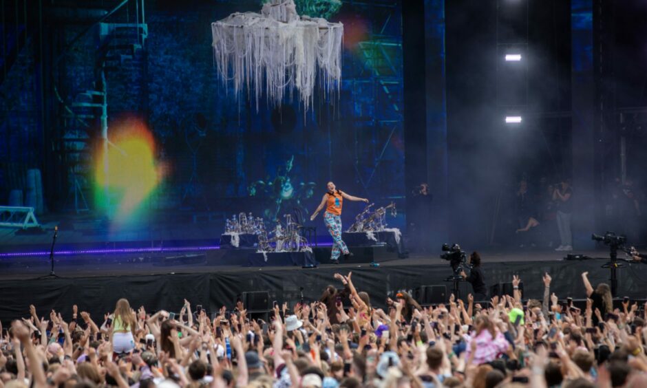 Anne-Marie performing at Radio 1's Big Weekend in Dundee.