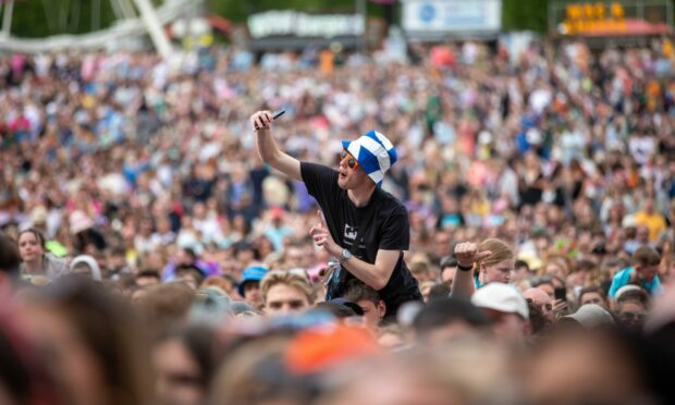 Fans enjoying Becky Hill's set on the main stage. All images: Kim Cessford/ DC Thomson