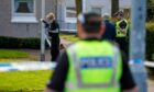 Police at the incident in Kirkcaldy. Image: Kenny Smith/DC Thomson