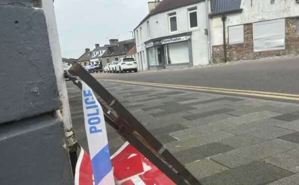 A section of North Street in Leven was sealed off by police. Image: Neil Henderson/DC Thomson