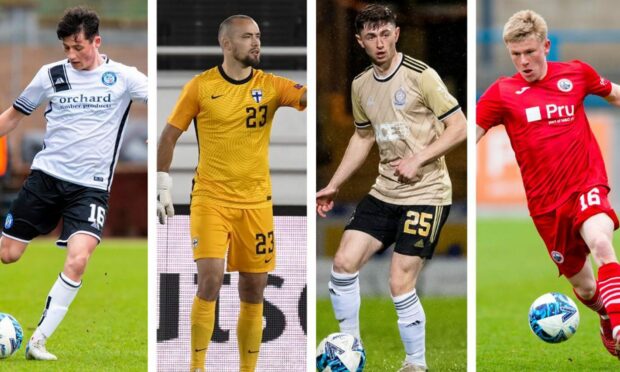 Robson, Eriksson, Glass and Duffy (L to R) are among those who spent time on loan. Image: SNS / Shutterstock