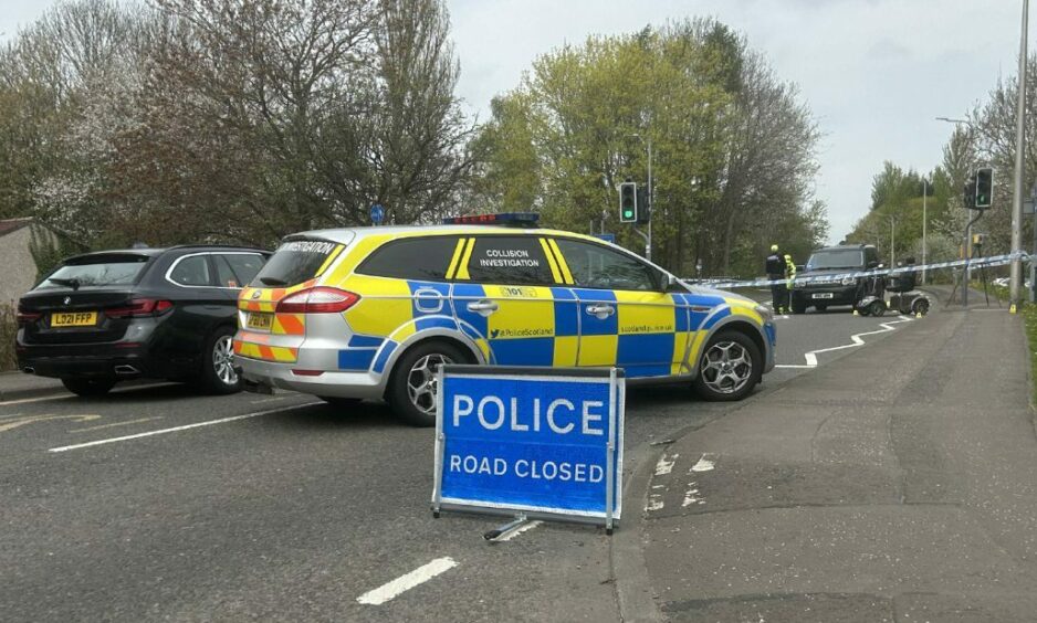 Police attend road incident in Glenrothes. Image: Neil Henderson