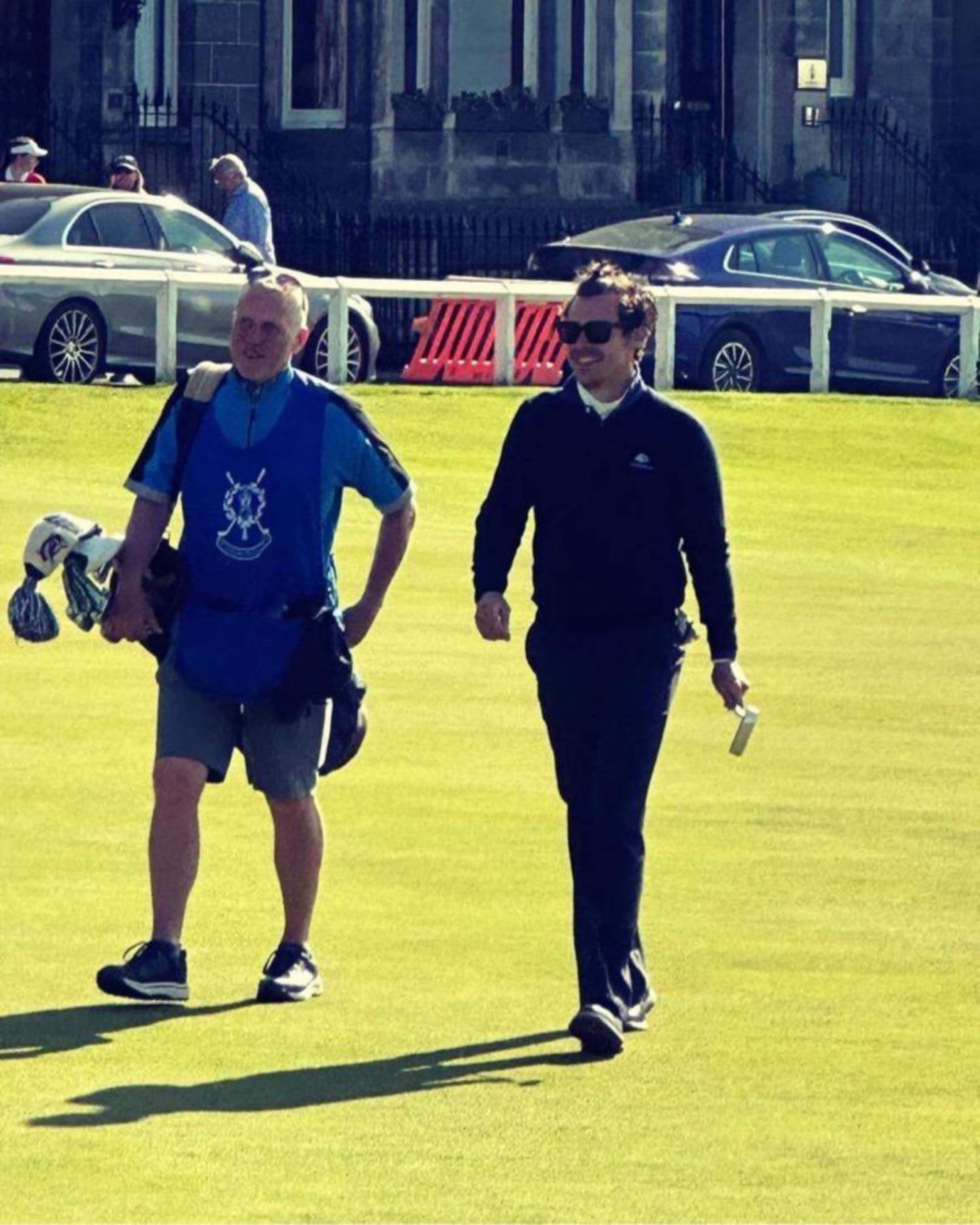 Harry Styles at the Old Course in St Andrews.