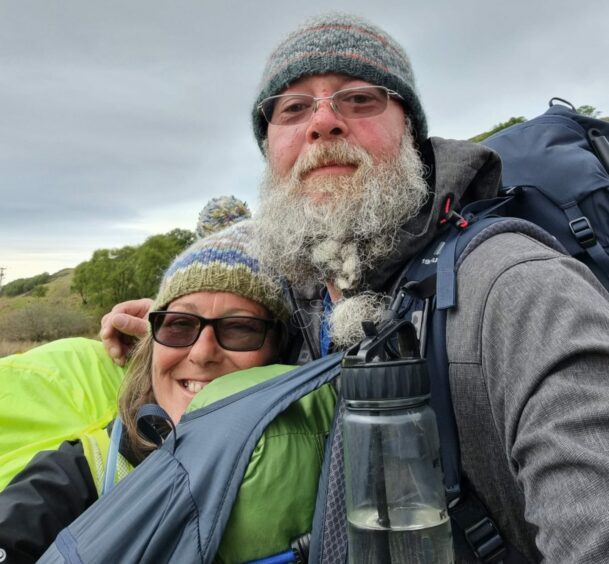 A selfie showing David Christopher and Louise Russell doing North Coast 500. Image: David Christopher.