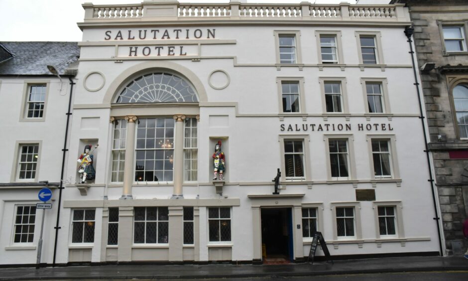 The exterior of The Salutation Hotel in Perth, which has been voted the best in Scotland. Image: Salutation Hotel.