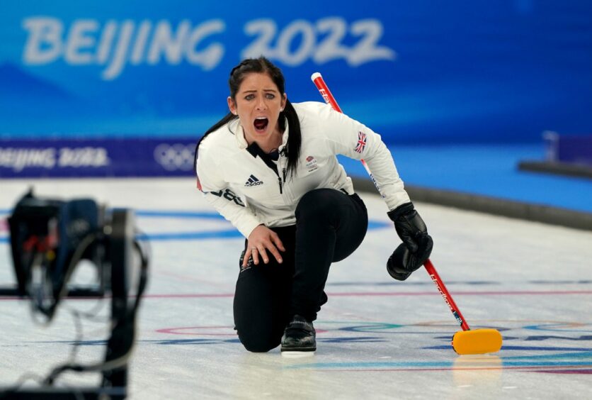 Eve Muirhead at the 2022 Winter Olympics.