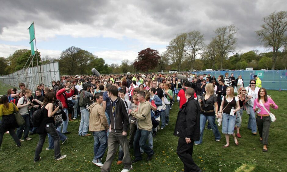 Fans arriving at Camperdown Park the last time Big Weekend was held in 2006.