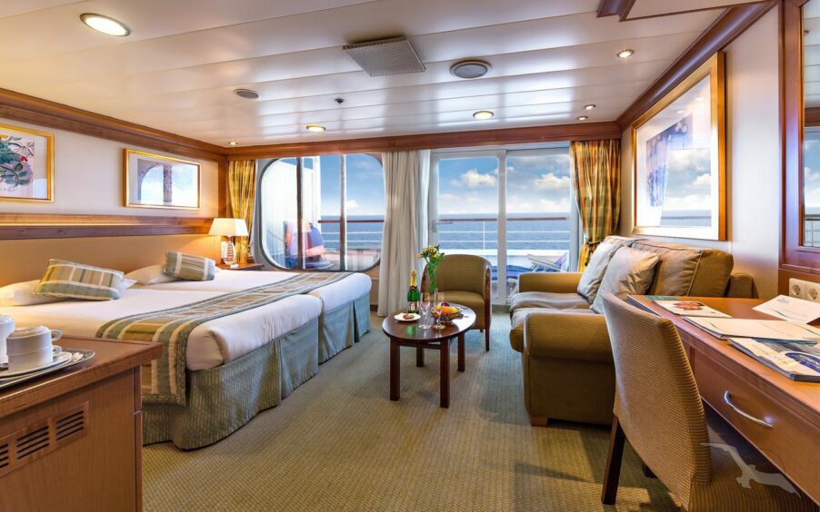 A suite on board Artania cruise ship