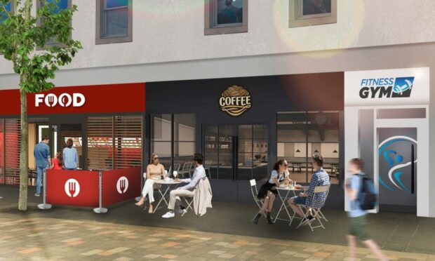 The former prominent Perth High Street shop will be turned into three units. Image:  Culverwell.