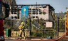 The burnt out building on the grounds of the former Abbotshall Infant School. Image: Steve Brown/DC Thomson.