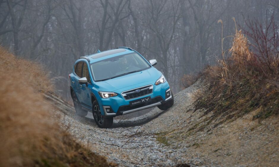 Impressive: the Subaru XV tackles some tough trails. Image: Subaru.