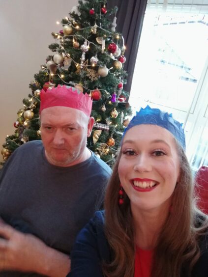 Suzanne is pictured with her dad Thomas at Christmas 2019. Image: Suzanne Armit.