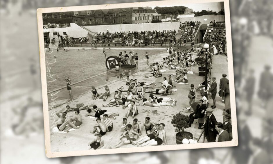 The 1930s was a golden age for outdoor swimming pools in Scotland - and Arbroath had the biggest. Image: DC Thomson.