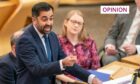 Humza Yousaf on the SNP benches in the Scottish Parliament