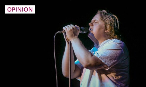 Lewis Capaldi on stage