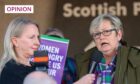 Joanna Cherry speaking an a demonstration against the Scottish Government's gender recognition reform bill.
