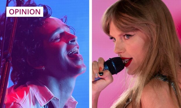 Photos confirming superstar Taylor Swift's romance with Matty Healy emerged this morning. Image: Shutterstock/DC Thomson.