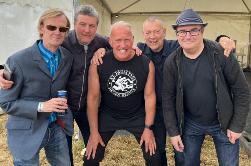 The Farm, seen here with Skids frontman Richard Jobson (centre), play Rewind Scotland on July 22