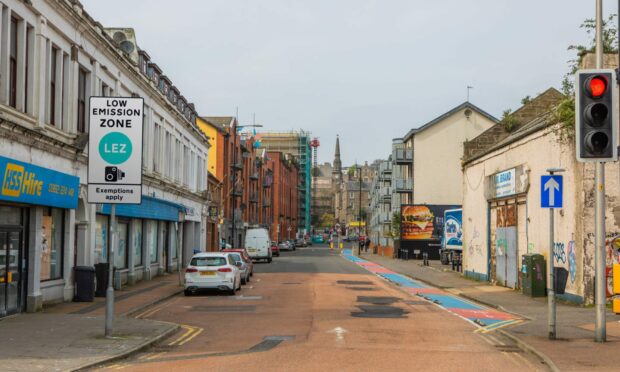 What the boundary of the Dundee Low Emission Zone could look like at Trades Lane.