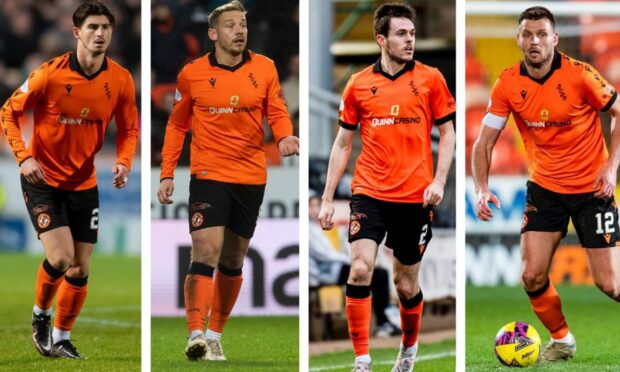 Departing: Harkes, Pawlett, Edwards and Smith. Image: SNS