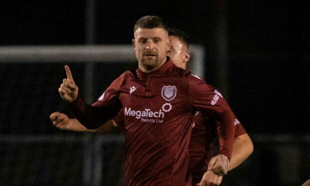 Bobby Linn helped Arbroath stay in the Championship. Image: SNS