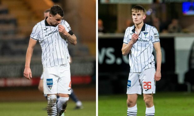 Kyle Benedictus and Matty Todd missed out on the PFA Scotland League One player of the year award. Images: SNS.