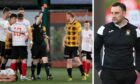 East Fife manager Grieg McDonald said Scott Shepherd's red card was soft. Images: SNS.