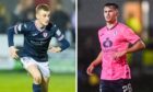 Adam Masson (left) and Kieran Mitchell have signed new contracts at Raith Rovers. Images: SNS.