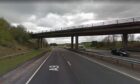 The A9 is closed northbound following a crash near Dunblane. Image: Google Street View.