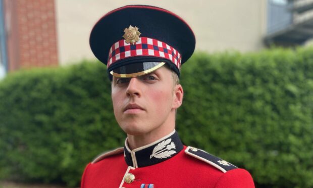L/Cpl Cameron Keith is ready for his Coronation role. Image: 1st Battalion Scots Guards