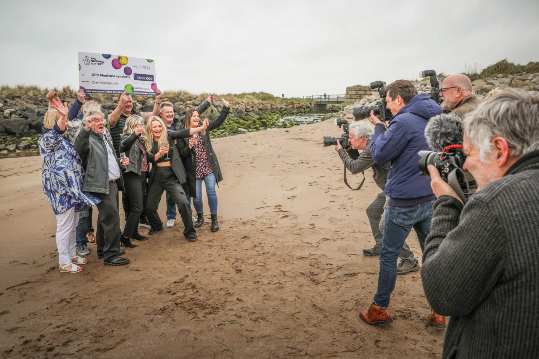 Montrose garage workers celebrate £1m EuroMillions win