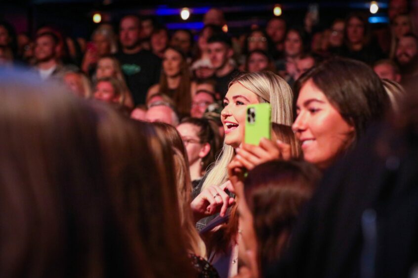 Fans at Lewis Capaldi's Fat Sam's gig