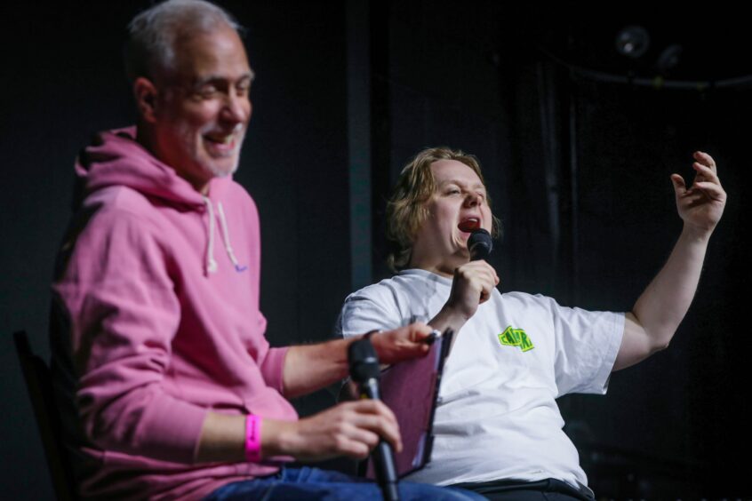 Lewis Capaldi during his Q&A at Fat Sam's